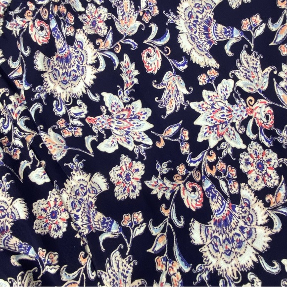 Lucky Brand Jumpsuit Womens Size L Halter Floral Sleeveless Pockets Strappy - Picture 3 of 11